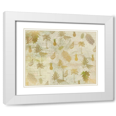 In the Tropics White Modern Wood Framed Art Print with Double Matting by Allen, Kimberly