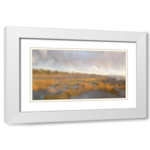 Across The Marsh White Modern Wood Framed Art Print with Double Matting by Kimberly, Allen