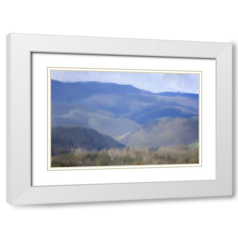 In The Hills White Modern Wood Framed Art Print with Double Matting by Kimberly, Allen