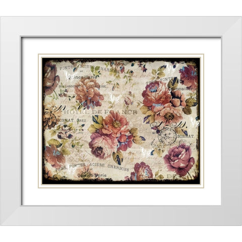 Hotel France White Modern Wood Framed Art Print with Double Matting by Allen, Kimberly