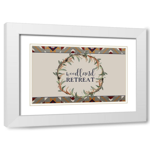 In The Woods 2 White Modern Wood Framed Art Print with Double Matting by Kimberly, Allen