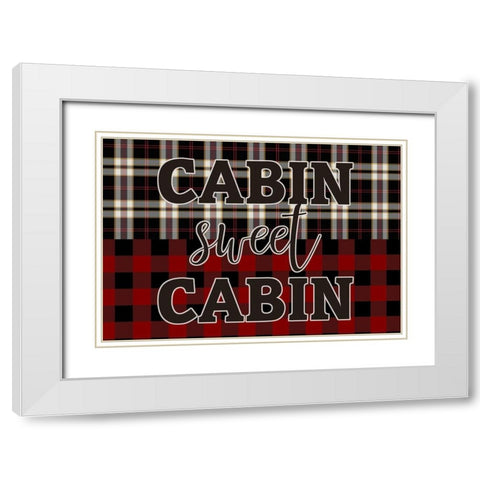 The Lodge 5 White Modern Wood Framed Art Print with Double Matting by Kimberly, Allen