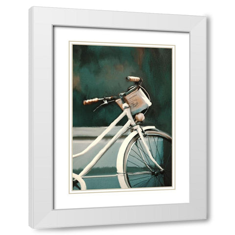 Vintage Delivery White Modern Wood Framed Art Print with Double Matting by Kimberly, Allen