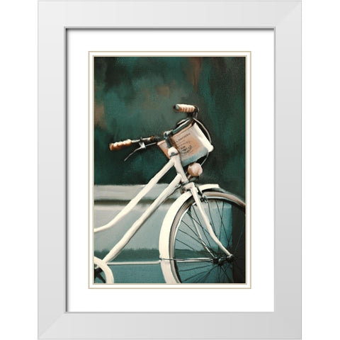 Vintage Delivery White Modern Wood Framed Art Print with Double Matting by Kimberly, Allen