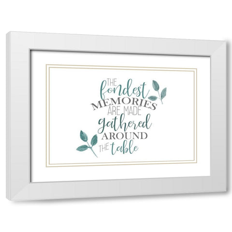 The Fondest Memories White Modern Wood Framed Art Print with Double Matting by Kimberly, Allen