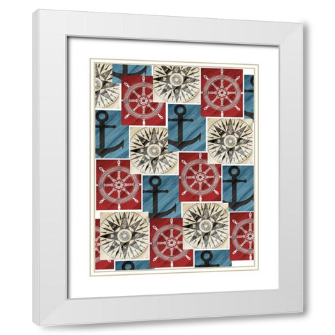 Nautical Dreams Full White Modern Wood Framed Art Print with Double Matting by Kimberly, Allen