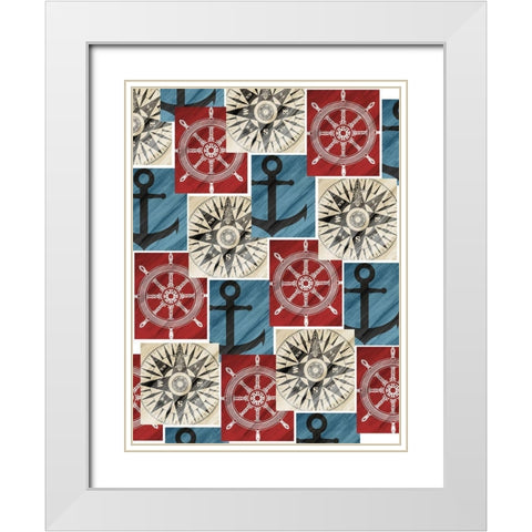 Nautical Dreams Full White Modern Wood Framed Art Print with Double Matting by Kimberly, Allen