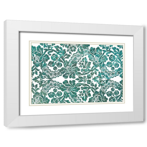 Multi Scroll v2 White Modern Wood Framed Art Print with Double Matting by Kimberly, Allen