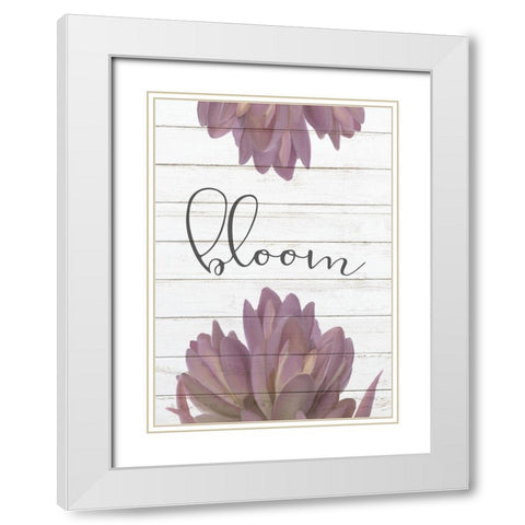 Bloom Grow 2 White Modern Wood Framed Art Print with Double Matting by Kimberly, Allen