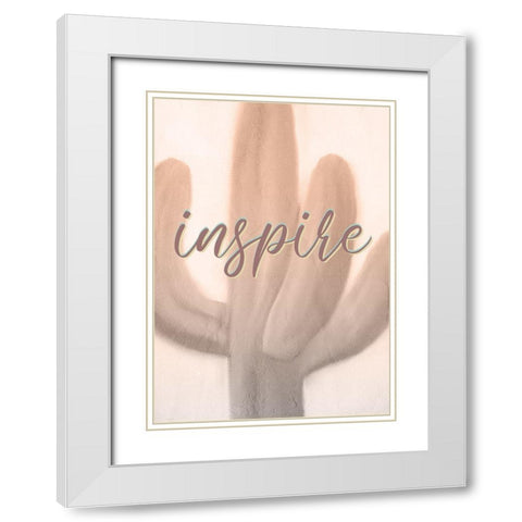 Inspire Imagine 1 White Modern Wood Framed Art Print with Double Matting by Kimberly, Allen
