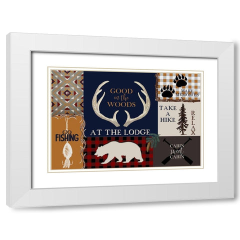 In The Woods White Modern Wood Framed Art Print with Double Matting by Kimberly, Allen