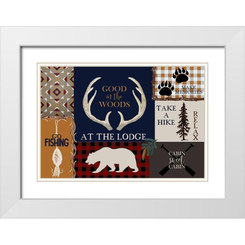 In The Woods White Modern Wood Framed Art Print with Double Matting by Kimberly, Allen