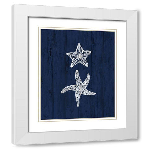 Beach House 3 White Modern Wood Framed Art Print with Double Matting by Kimberly, Allen