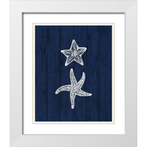 Beach House 3 White Modern Wood Framed Art Print with Double Matting by Kimberly, Allen