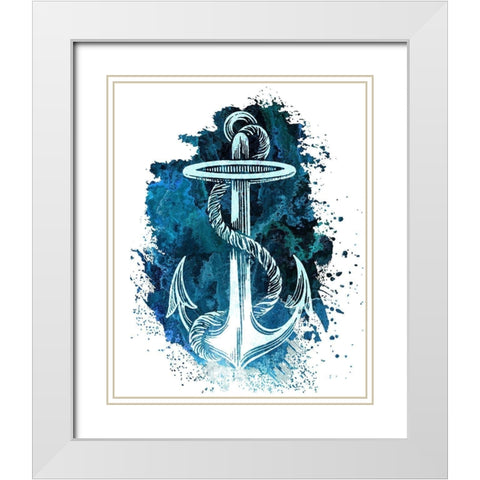 As Free 1 White Modern Wood Framed Art Print with Double Matting by Kimberly, Allen