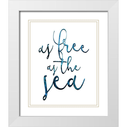 As Free 2 White Modern Wood Framed Art Print with Double Matting by Kimberly, Allen