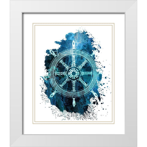 As Free 3 White Modern Wood Framed Art Print with Double Matting by Kimberly, Allen