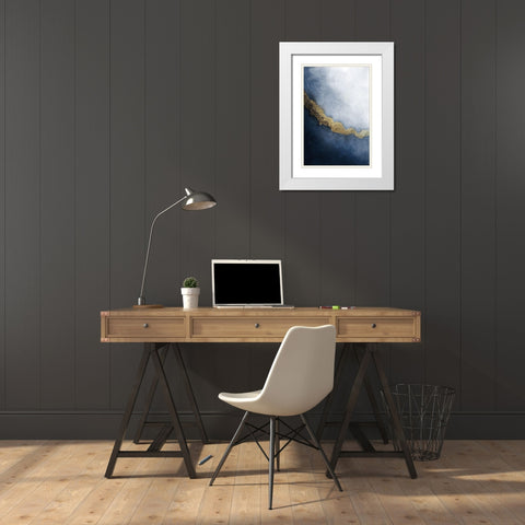 In The Stream White Modern Wood Framed Art Print with Double Matting by Kimberly, Allen