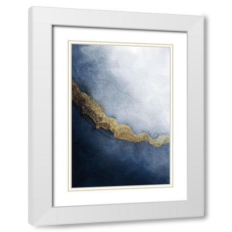 In The Stream White Modern Wood Framed Art Print with Double Matting by Kimberly, Allen