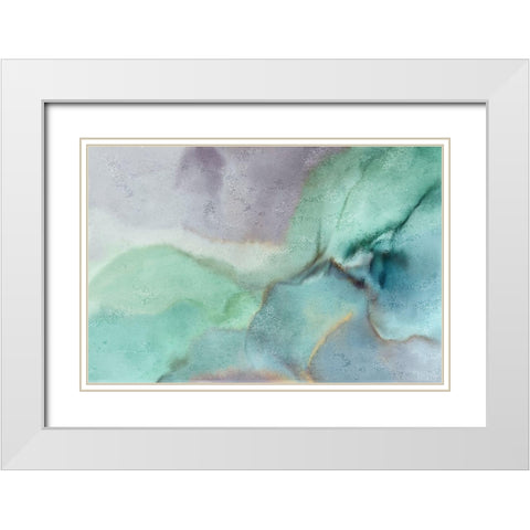 Dreams White Modern Wood Framed Art Print with Double Matting by Kimberly, Allen
