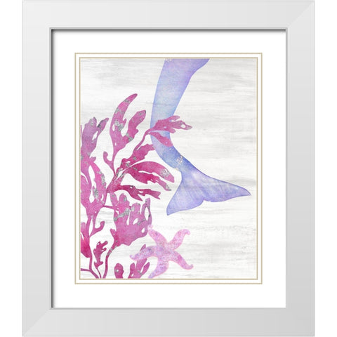 Dream Higher 1 White Modern Wood Framed Art Print with Double Matting by Kimberly, Allen