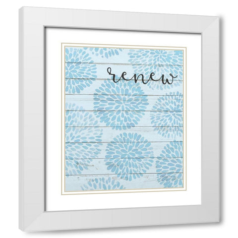 Relax C White Modern Wood Framed Art Print with Double Matting by Kimberly, Allen