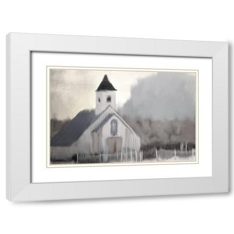 Sunday Morning White Modern Wood Framed Art Print with Double Matting by Kimberly, Allen