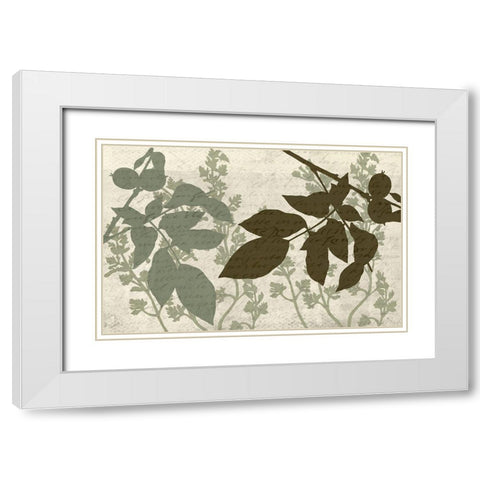 Sage 3 White Modern Wood Framed Art Print with Double Matting by Kimberly, Allen