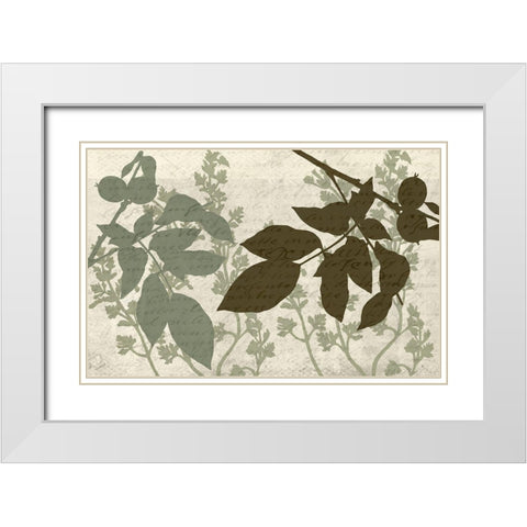 Sage 3 White Modern Wood Framed Art Print with Double Matting by Kimberly, Allen