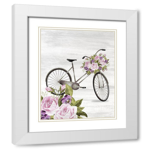Spring Ride White Modern Wood Framed Art Print with Double Matting by Kimberly, Allen