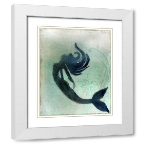 Splash White Modern Wood Framed Art Print with Double Matting by Allen, Kimberly