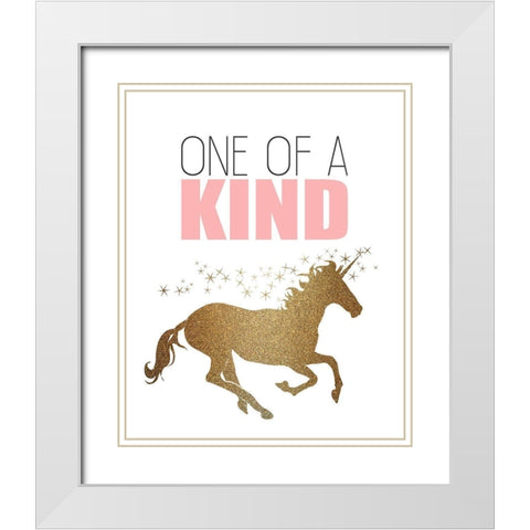 One of A Kind White Modern Wood Framed Art Print with Double Matting by Kimberly, Allen