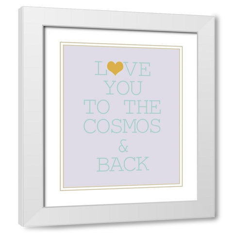 To the Cosmos 2 White Modern Wood Framed Art Print with Double Matting by Kimberly, Allen