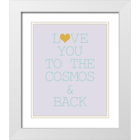 To the Cosmos 2 White Modern Wood Framed Art Print with Double Matting by Kimberly, Allen