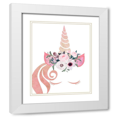 Dreaming 1 White Modern Wood Framed Art Print with Double Matting by Kimberly, Allen