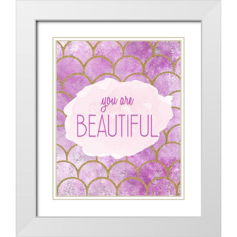 You Are 2 White Modern Wood Framed Art Print with Double Matting by Kimberly, Allen