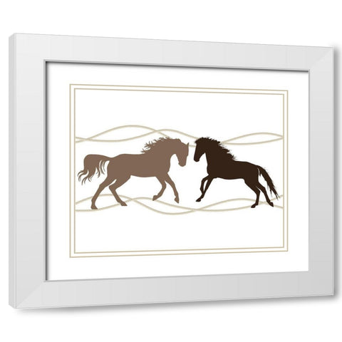 Country Living 4 White Modern Wood Framed Art Print with Double Matting by Kimberly, Allen
