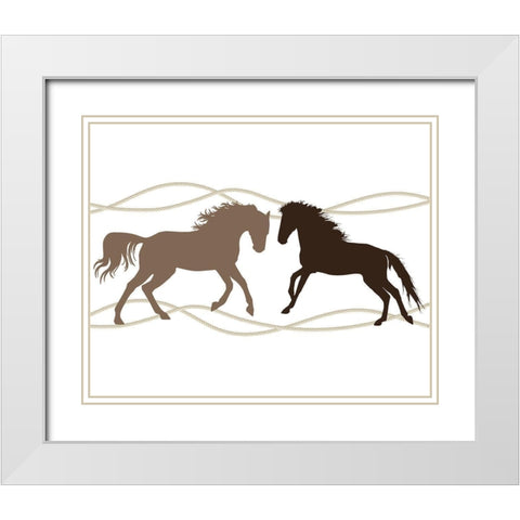 Country Living 4 White Modern Wood Framed Art Print with Double Matting by Kimberly, Allen