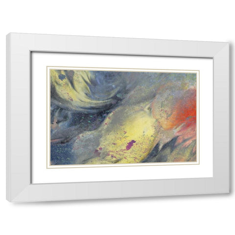 Space In Yellow White Modern Wood Framed Art Print with Double Matting by Allen, Kimberly