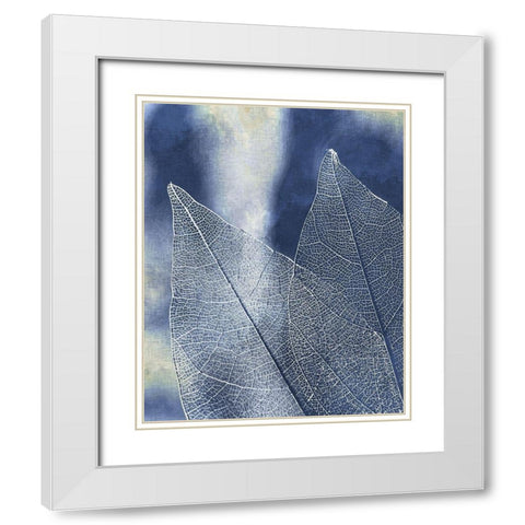Transparent Leaves 2 White Modern Wood Framed Art Print with Double Matting by Kimberly, Allen