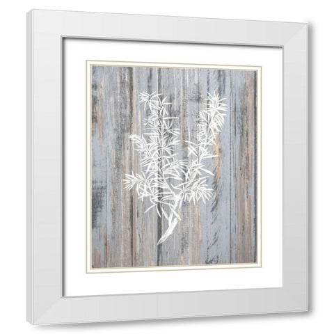 Botanical Wood 4 White Modern Wood Framed Art Print with Double Matting by Kimberly, Allen