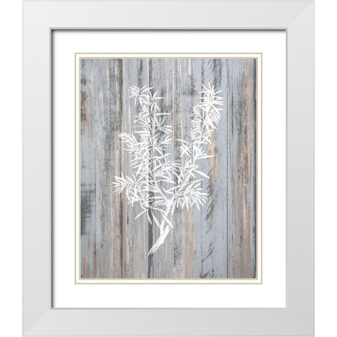Botanical Wood 4 White Modern Wood Framed Art Print with Double Matting by Kimberly, Allen
