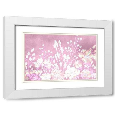 White Silhouette 1 White Modern Wood Framed Art Print with Double Matting by Kimberly, Allen