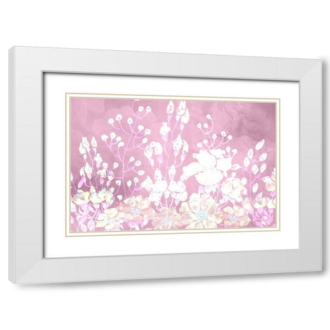 White Silhouette 2 White Modern Wood Framed Art Print with Double Matting by Kimberly, Allen