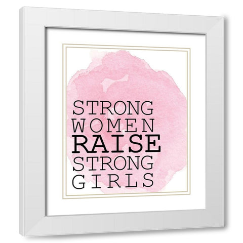 Strong Women White Modern Wood Framed Art Print with Double Matting by Kimberly, Allen