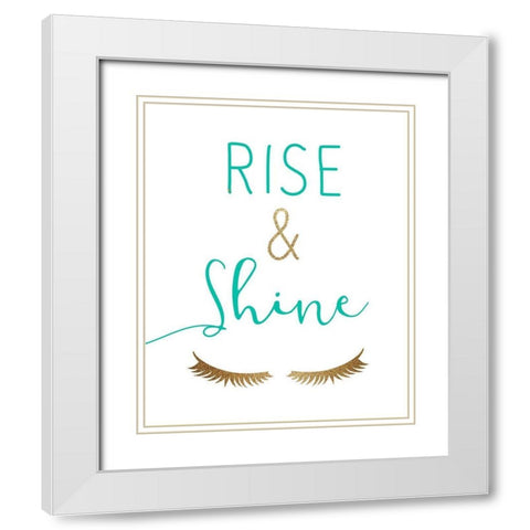 Rise and Shine 2 White Modern Wood Framed Art Print with Double Matting by Kimberly, Allen