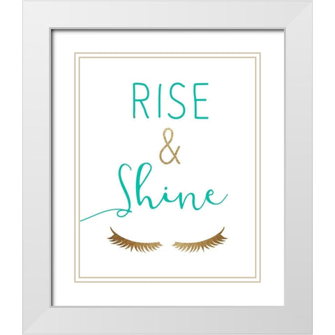 Rise and Shine 2 White Modern Wood Framed Art Print with Double Matting by Kimberly, Allen