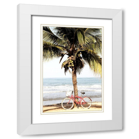 Ride to the Beach White Modern Wood Framed Art Print with Double Matting by Kimberly, Allen