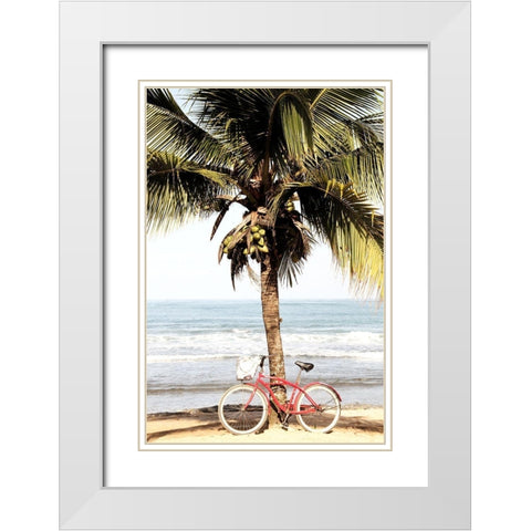 Ride to the Beach White Modern Wood Framed Art Print with Double Matting by Kimberly, Allen