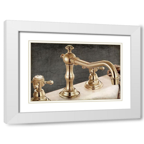 Sink White Modern Wood Framed Art Print with Double Matting by Kimberly, Allen